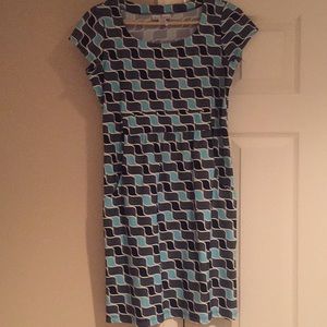 Blue and white Jude connally dress